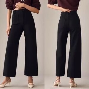 Maeve Colette Classic Black Wide-Leg Pants